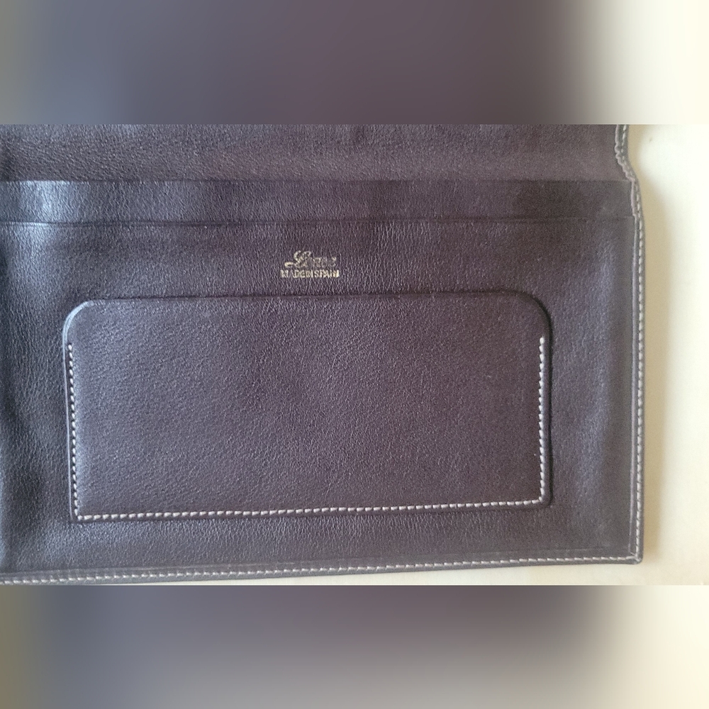 LOEWE BIFOLD WALLET Vintage Signature Tan Suede/Leather Wallet - Picture 10 of 16